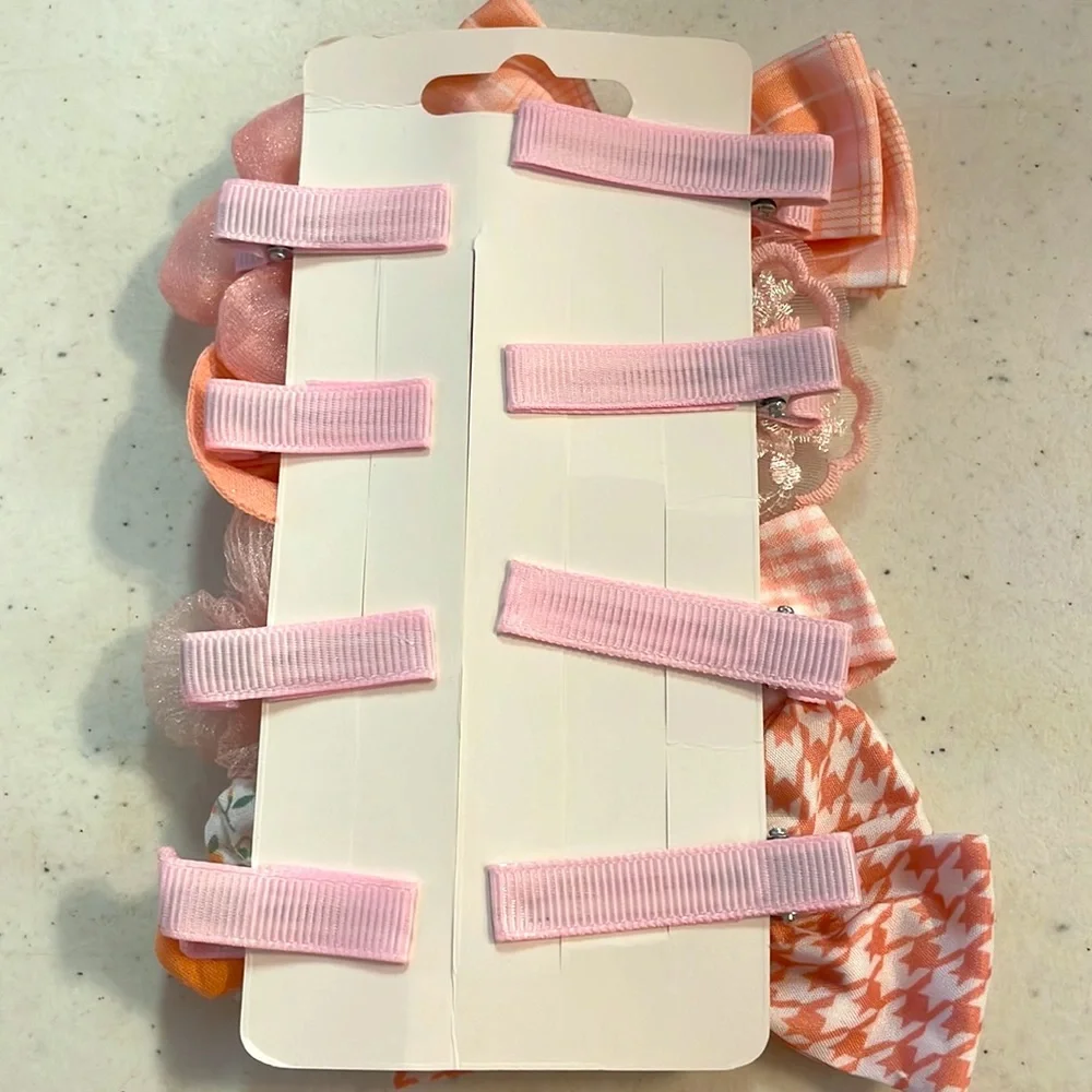 🎉2xHP🎉NWT Yeepsys Pink Fashion Hair Bows Set of 8